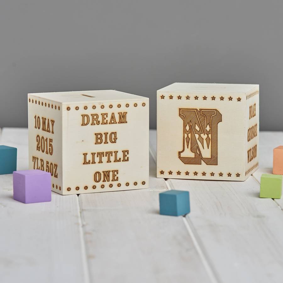 Personalised Christening Money Box By Sunday's Daughter