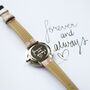 Handwriting Engraved Anaii Watch In Sandstone, thumbnail 4 of 8