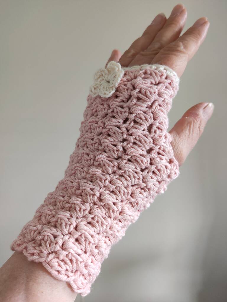 Cotton Fingerless Gloves By Daisy Dumpling