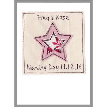 Personalised Girls Naming Day Or Christening Card, 6 of 12