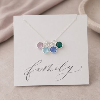 Family Birthstone Charm Pendant, 5 of 9