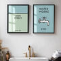 Set Of Two Personalised Monopoly Print And Waterworks, thumbnail 1 of 11
