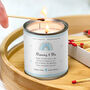 Mummy And Me New Mum Candle With Personalised Message, thumbnail 4 of 4