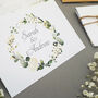 White Floral And Greenery Wedding Invitations Sample, thumbnail 2 of 5
