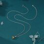 Sterling Silver Olive Green Cz Pear Cut Pendant Necklace, thumbnail 6 of 12