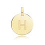 Round Plain Initial Pendant, thumbnail 8 of 12