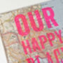 Personalised Happy Place Map Print, thumbnail 3 of 7