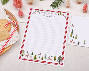 Personalised Letter To Santa And Blank Letter For Response With Reindeer Design, 2 of 5
