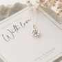 Dainty Gold And Silver Daisy Necklace, thumbnail 2 of 12