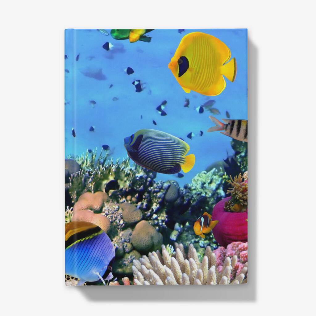 A5 Hardback Notebook Featuring The Coral Reef By Geo Journey