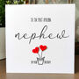 Personalised Birthday Card For Special Nephew, Handmade Card For Him, thumbnail 1 of 3