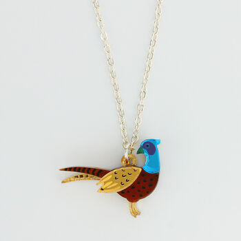 Pheasant Charm Necklace, 2 of 6