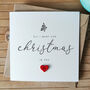 Romantic Personalised Christmas Card For Husband, Wife Or Partner, thumbnail 1 of 4