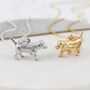 Gold Plated Or Silver Chinese Year Of The Dog Necklace, thumbnail 1 of 5