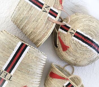 Large Double Handled Straw Bag, 2 of 4