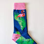 Personalised Flamingo Two Pairs Of Socks In A Box, thumbnail 2 of 8