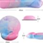 Blue Pink Keyboard And Mouse Wrist Rest Pad Set, thumbnail 6 of 6