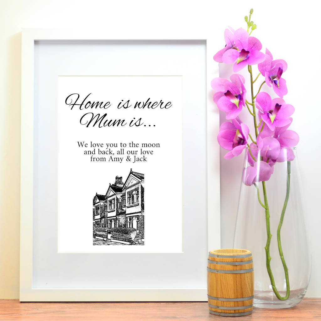 Personalised Wall Art Print For Mum By Gifts Online4 U