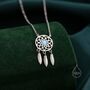 Sterling Silver Dreamcatcher Pendant Necklace, thumbnail 1 of 11