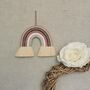 Personalised Rainbow Macrame, Pink Nursery Wall Hanging, thumbnail 2 of 9