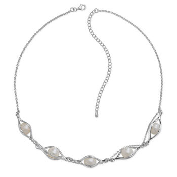 Couture Pearl Silver Necklace, 2 of 5