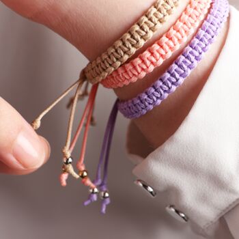 Macrame Woven Friendship String Bracelet, 3 of 7