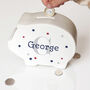 Personalised Name And Initial Piggy Bank Personalised Gif, thumbnail 1 of 5