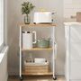 Kitchen Trolley Shelf Rolling Microwave Stand, thumbnail 1 of 6