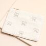 White Pearl Bow Beaded Coin Purse, thumbnail 1 of 3