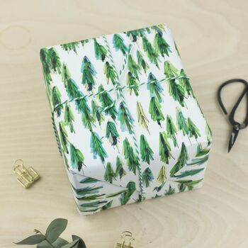 Luxury Forest Gift Wrap Bundle Five Sheets, 2 of 4