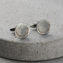Personalised Men’s Molten Disc Cufflinks, thumbnail 4 of 9