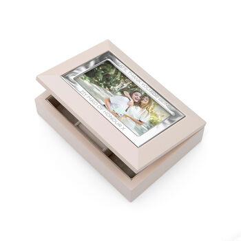 Personalised Luxury Blush Pink Photo Jewellery Box, 6 of 6