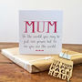 World To Me Mum Card, thumbnail 5 of 8