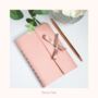 Personalised Vegan Leather Notebook | Blush Pink, thumbnail 2 of 3