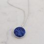 The Circle Lapis Lazuli Necklace, Silver, thumbnail 1 of 8