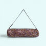 Yoga Mat Bag | Brown, Blue And Lilac Floral Print, thumbnail 6 of 6