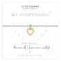 Just To Say Bracelet Gift, Just To Say My Everything Gold Heart Charm Bracelet Gift, thumbnail 1 of 3