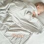 Personalised Embossed Circles Plush Baby Blanket, thumbnail 1 of 4
