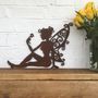 Rusted Metal Fairy Home Or Garden Ornament Decoration, thumbnail 1 of 4