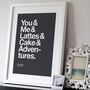 Personalised Typographic 'Favourite Things' Print, thumbnail 8 of 10