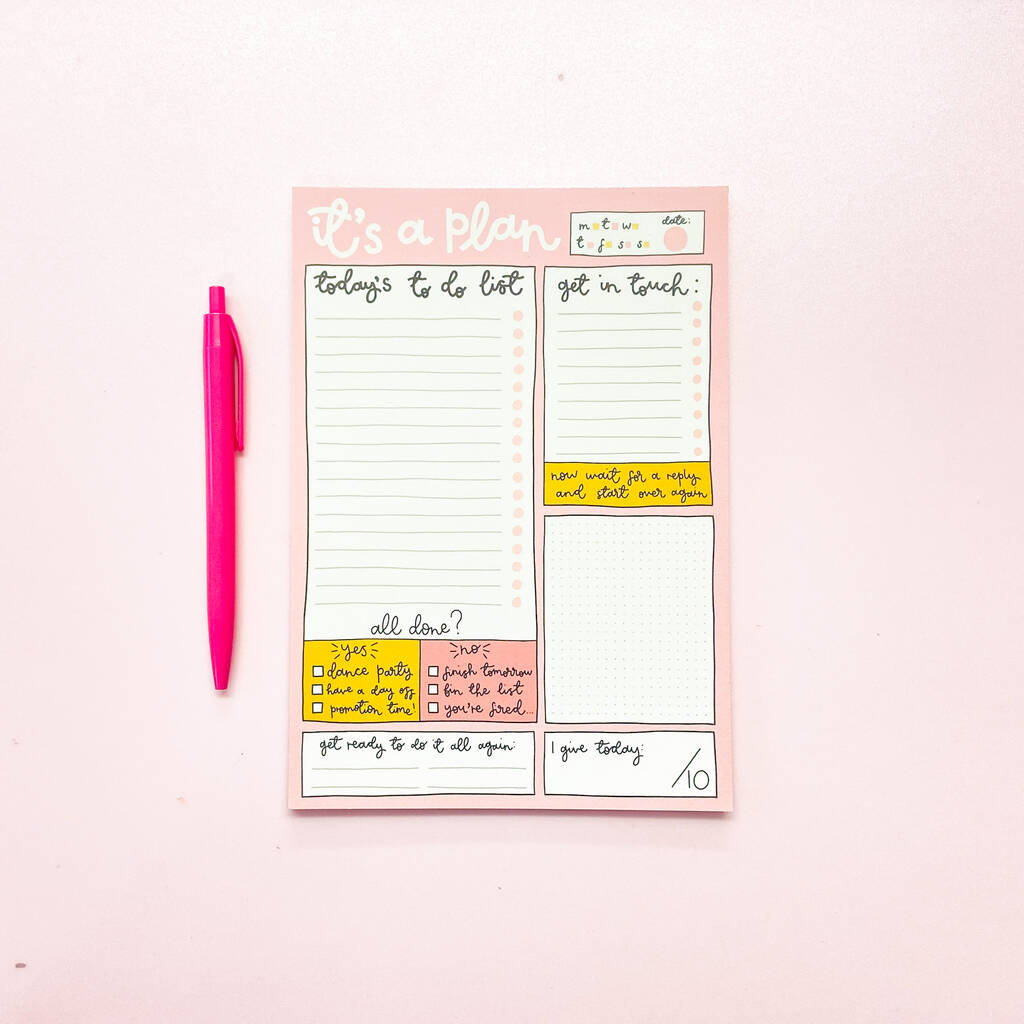 it-s-a-plan-a5-daily-desk-notepad-by-oh-laura-notonthehighstreet