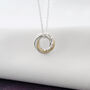 9ct Gold And Silver 60th Birthday Necklace, thumbnail 4 of 11