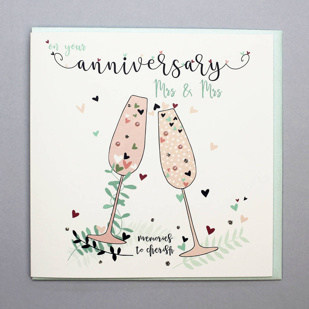 Anniversary Card For Mrs And Mrs By Molly Mae 