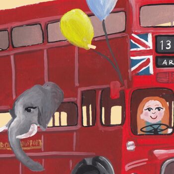 Personalised London Bus Print, 5 of 7
