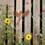 Rusted Metal Sparrow Rusted Geometric Bird Garden Art, thumbnail 10 of 10