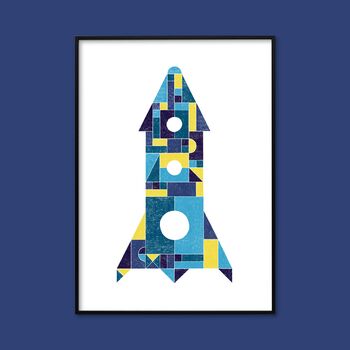 Building Blocks: Rocket Children's Print, 3 of 3