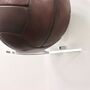 Personalised Vintage Dark Brown Leather Football, thumbnail 4 of 6