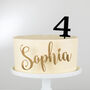 Personalised Acrylic Birthday Cake Charm And Age Topper, thumbnail 2 of 6