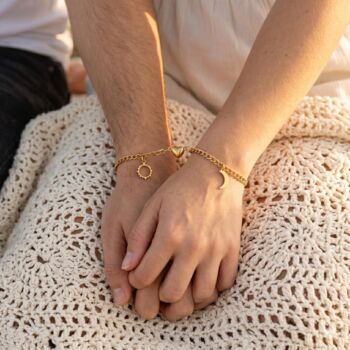 Magnetic Heart Couple Bracelet Two Bracelets Set, 6 of 7