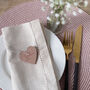 Personalised Mirrored Heart Place Setting, thumbnail 2 of 4